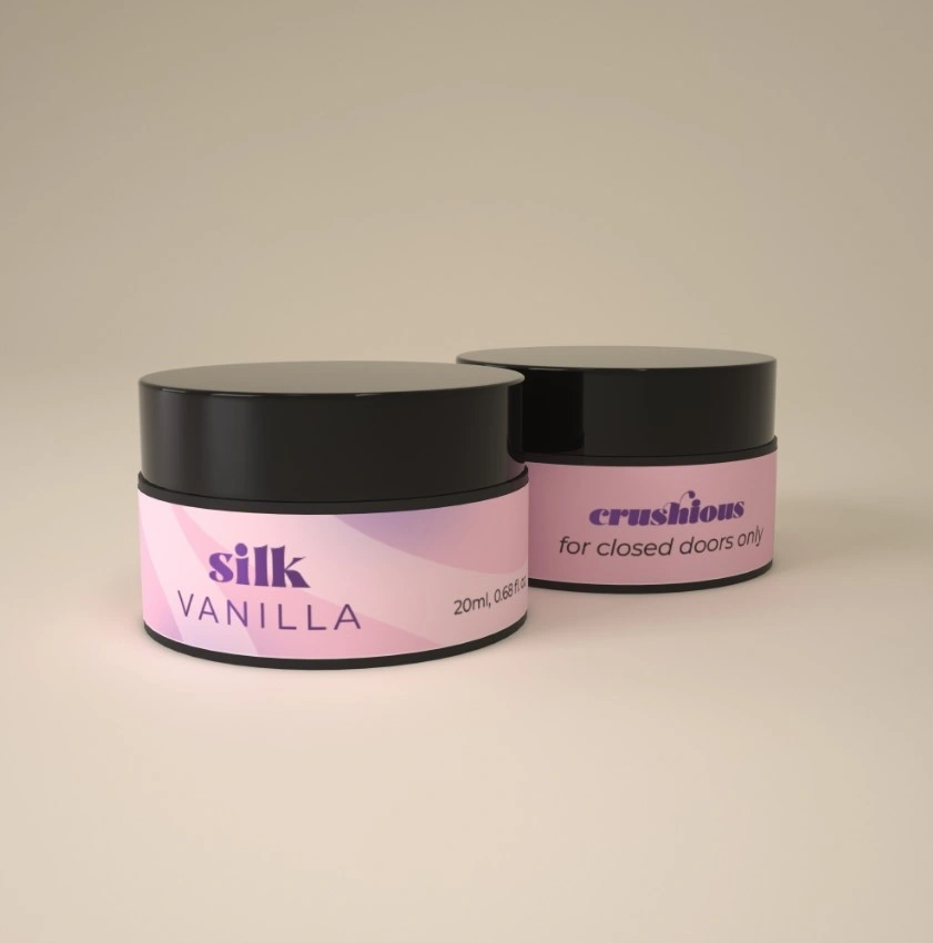 Lumanare de Masaj cu Feromoni Silk, Parfum Vanilie, 20 ml, #4, Erotic24.ro