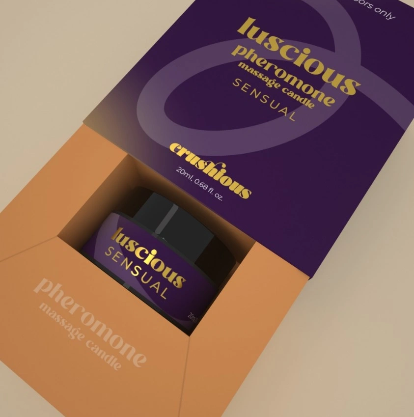 Lumanare de Masaj cu Feromoni Luscious, Parfum Senzual, 20 ml, Nr. 6, Erotic24.ro