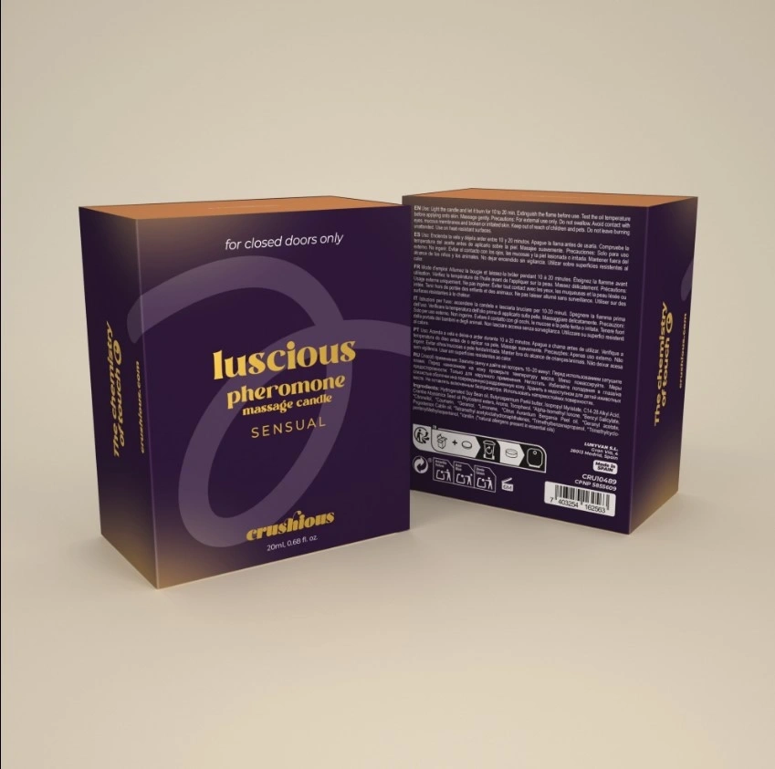 Lumanare de Masaj cu Feromoni Luscious, Parfum Senzual, 20 ml, Nr. 7, Erotic24.ro