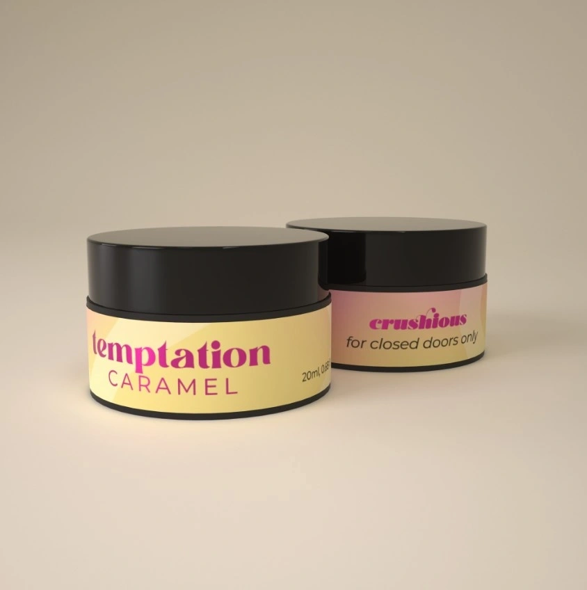Lumanare de Masaj cu Feromoni Temptation, Parfum Caramel, 20 ml, #3, Erotic24.ro