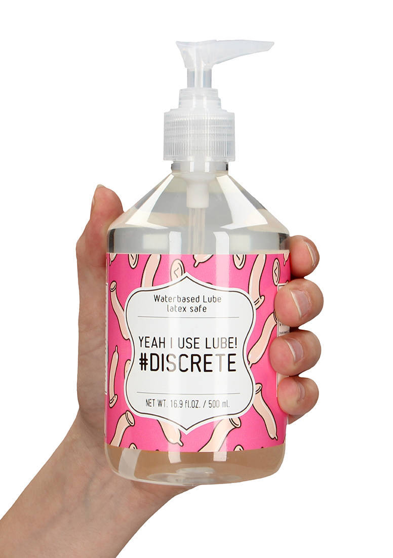 Lubrifiant pe Baza de Apa Yeah I Use Lube! Discrete 500 ml, #3, Erotic24.ro