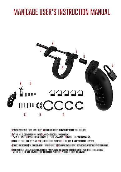 Cusca de Castitate Man Cage, Silicon, Model 21 , #4, Erotic24.ro