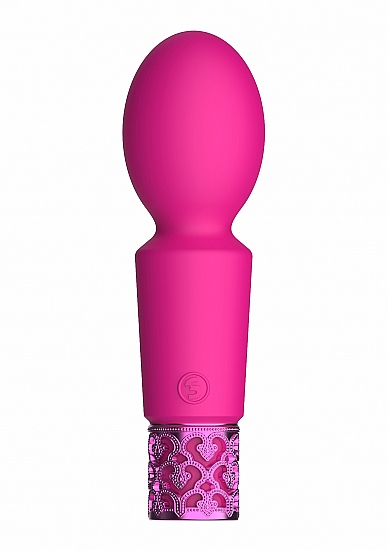 Vibrator Brilliant, 10 Moduri Vibratii, Silicon, USB, Roz 12 cm