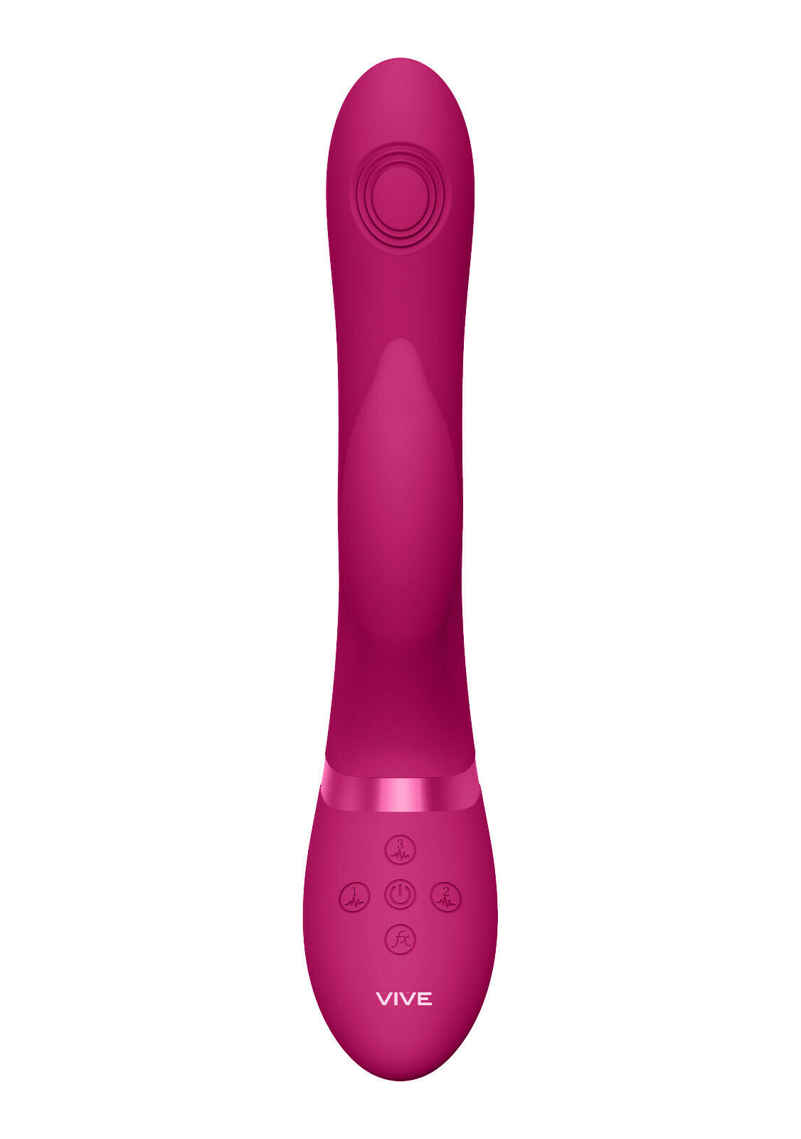 Vibrator Aimi Triple Action Vibrating Pulse-Wave Stimulator Silicon Roz 22.3 cm, #4, Erotic24.ro