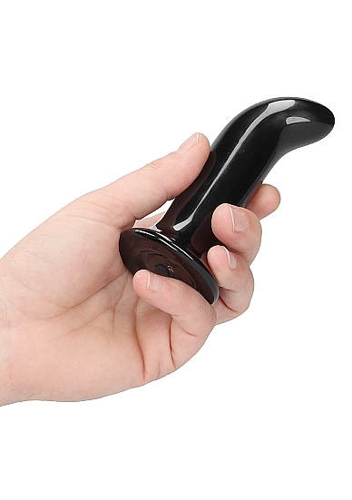 Vibrator din Sticla Prickly, Remote Control, Ventuza Silicon Detasabila, 10 Moduri Vibratii, USB, 11 cm, #3, Erotic24.ro