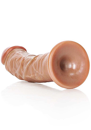 Dildo Realist cu Ventuza, PVC, Maro, 17.5 cm, Nr. 4, Erotic24.ro