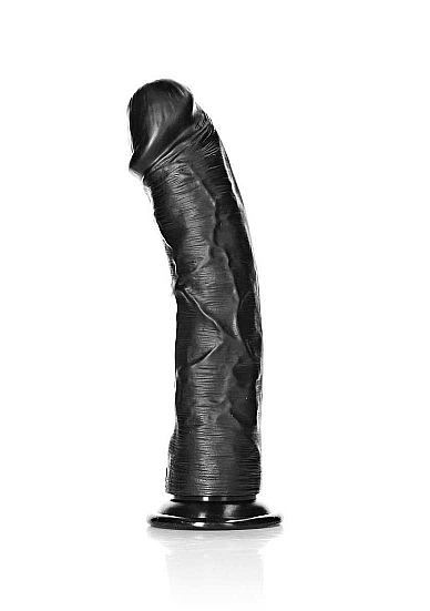 Dildo Realist cu Ventuza, PVC, Negru, 25 cm