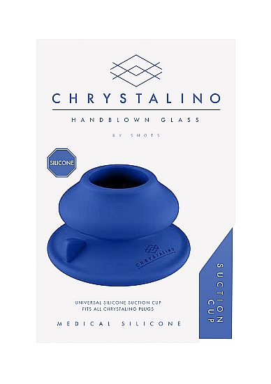 Ventuza Silicon Medical Albastru, Compatibila Jucarii Chrystalino, #4, Erotic24.ro