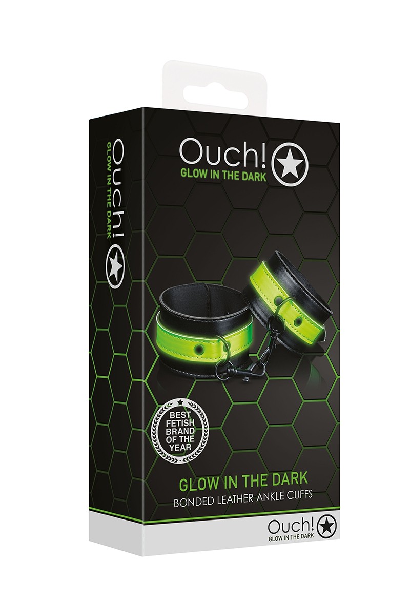 Catuse pentru Glezne Glow in the Dark, Verde Neon/Negru , #4, Erotic24.ro