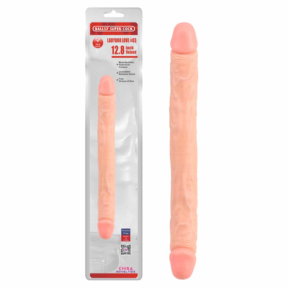 Dildo Dublu Ladybro Love Natural 31 cm, #2, Erotic24.ro