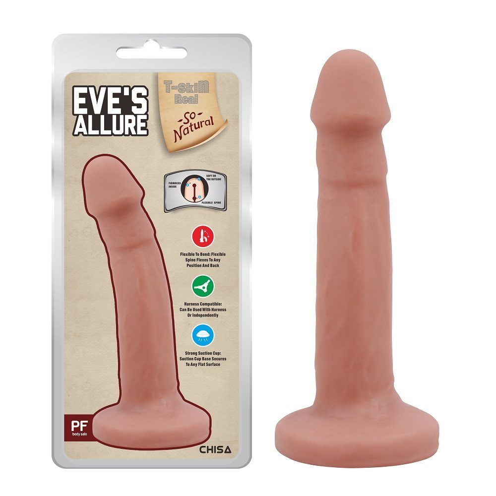 Dildo Realist Eve's Allure cu Ventuza Natural 18 cm, #2, Erotic24.ro