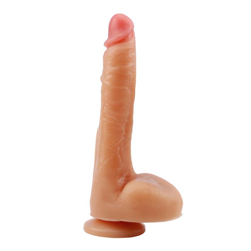 Dildo Realist Mr. Right cu Ventuza PVC Natural 24 cm