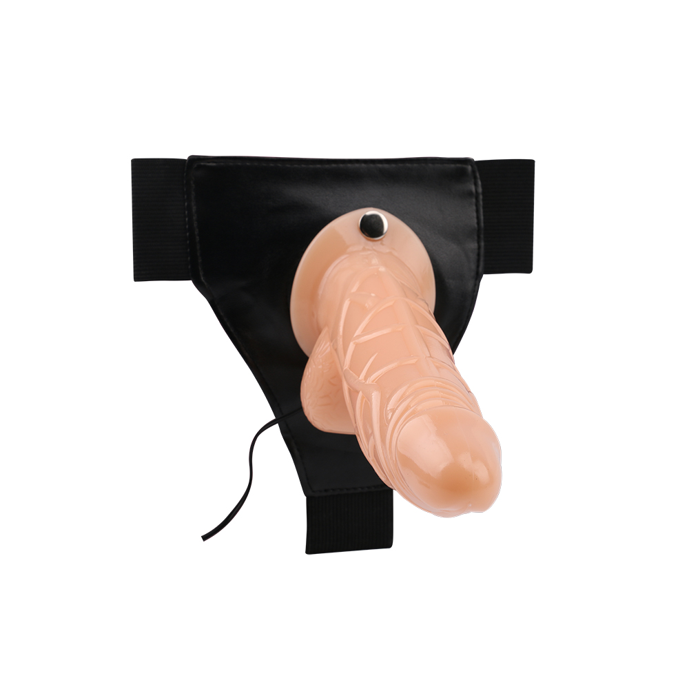 Strap-on Realist Stunt Cock Multispeed, PVC, Natural, 19 cm, #3, Erotic24.ro