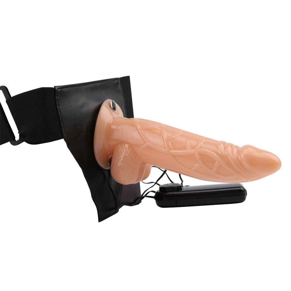 Strap-on Realist Stunt Cock Multispeed, PVC, Natural, 19 cm, #2, Erotic24.ro