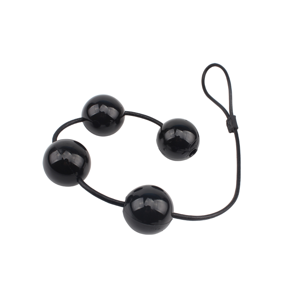 Bile Anale Butt Pleasure Extra Large, PVC, Negru, Nr. 2, Erotic24.ro