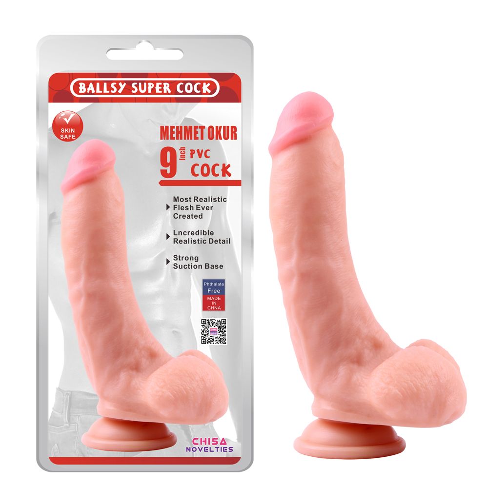 Dildo Realist Mehmet Okur PVC 22.5 cm, Nr. 2, Erotic24.ro