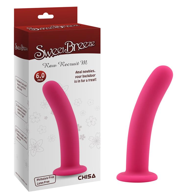 Dildo Sweet Breeze Raw Recruit M Silicon Roz 15 cm, #4, Erotic24.ro