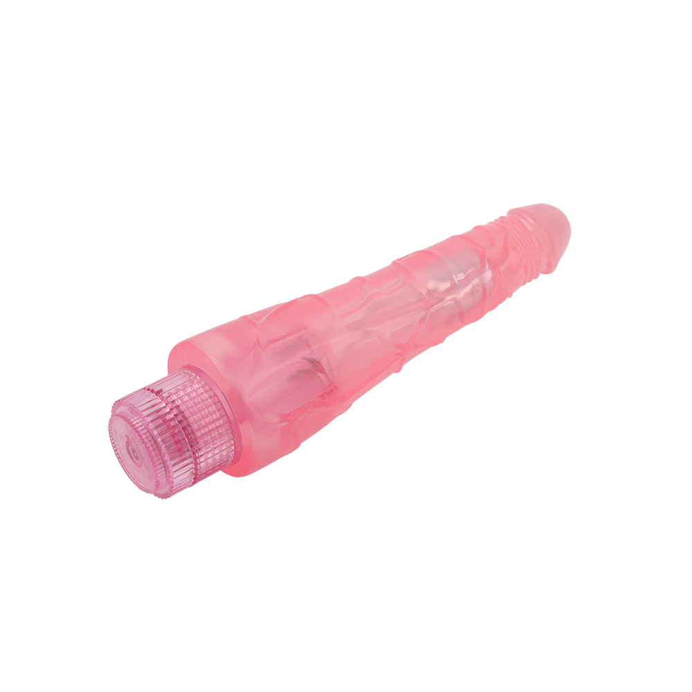 Vibrator Realist Pleasure, Multispeed, PVC, Roz, 23 cm, #3, Erotic24.ro