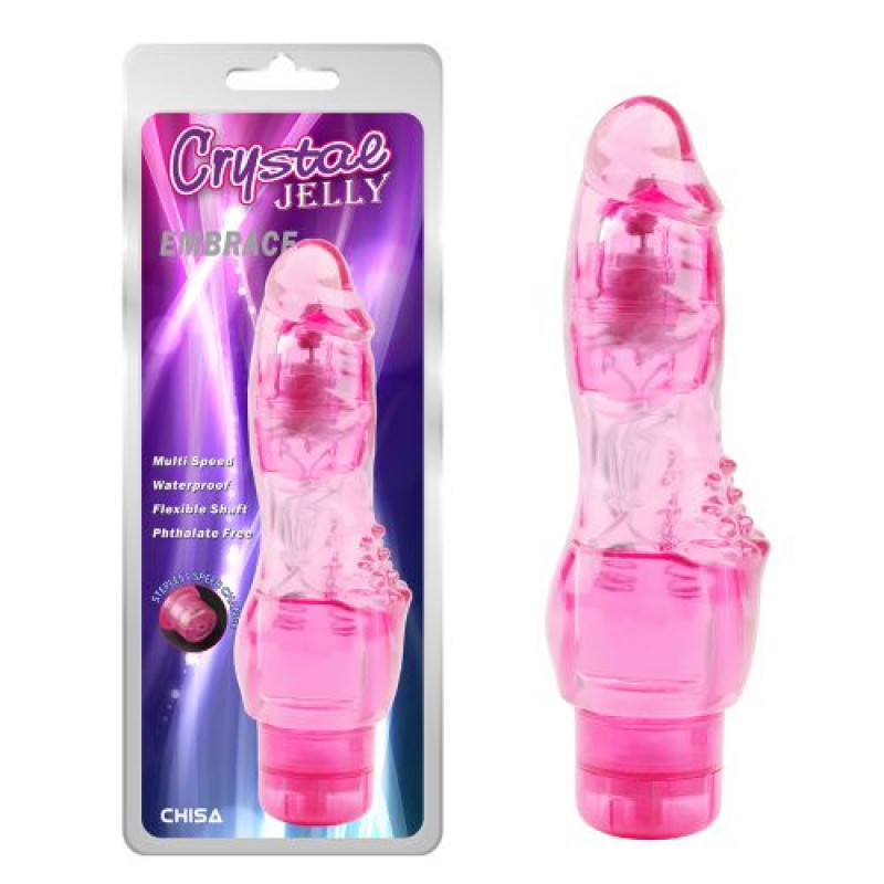 Vibrator Realist Multispeed Embrace Roz 19 cm, #2, Erotic24.ro