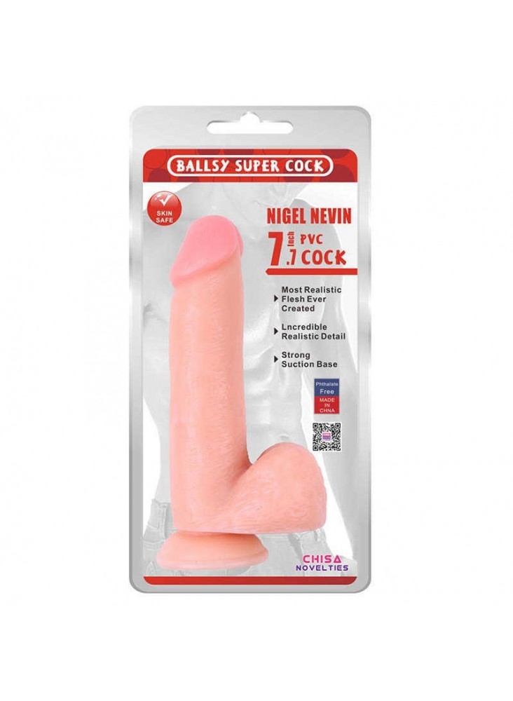 Dildo Realist Nigel Nevin PVC Natural 19 cm, #2, Erotic24.ro
