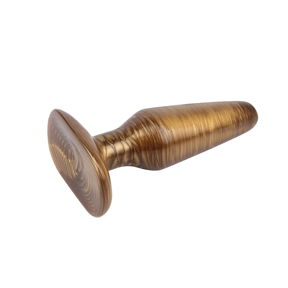 Dop Anal cu Ventuza Stag Kaufmann, PVC, Auriu, 13.7 cm, Nr. 4, Erotic24.ro