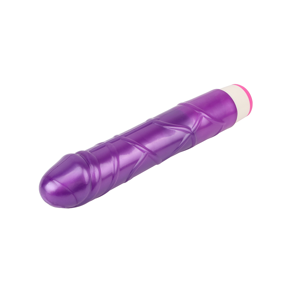 Vibrator Realist Basic Pulsator Multispeed, TPE, Violet, 23 cm, #4, Erotic24.ro