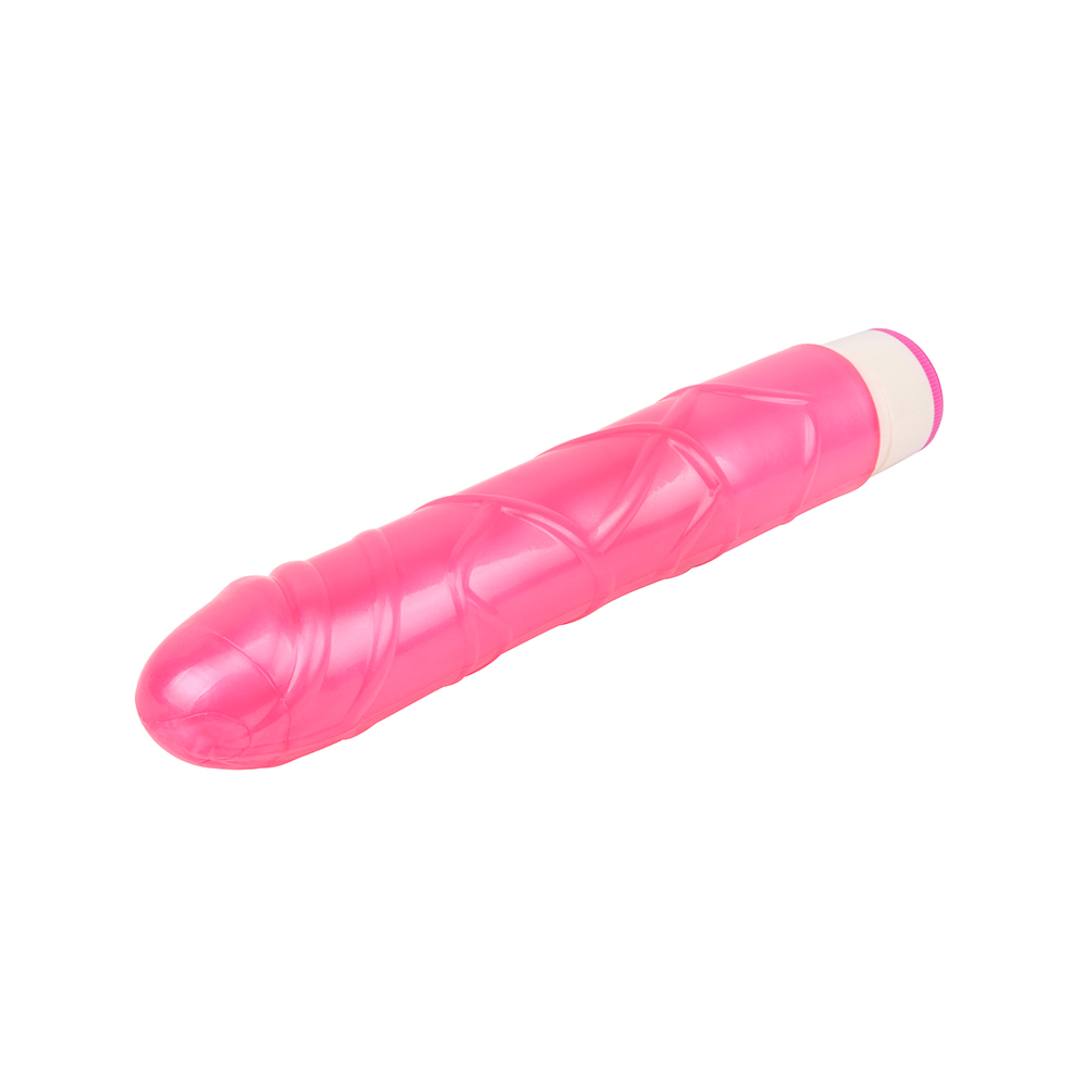 Vibrator Realist Basic Pulsator Multispeed, TPE, Roz, 23 cm, #3, Erotic24.ro