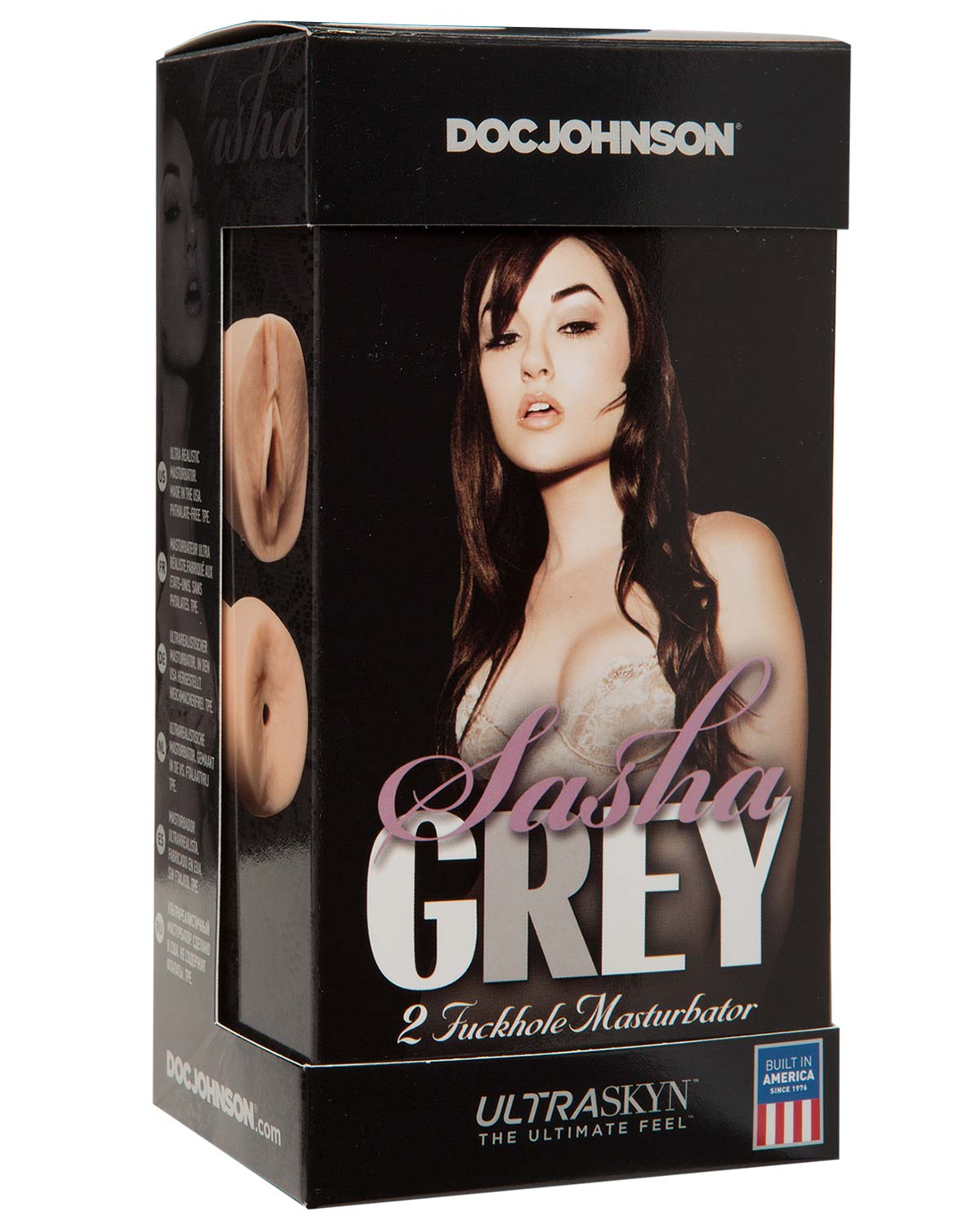 Masturbator Dublu Pocket Pussy&Ass Sasha Grey Ultraskyn Natural, Nr. 3, Erotic24.ro