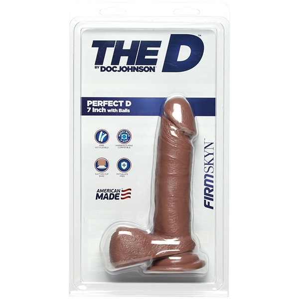 Dildo Realist Perfect D, Firmskyn, Caramel, 20 cm, #2, Erotic24.ro