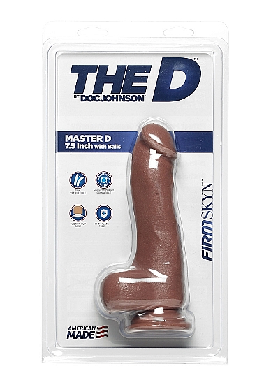 Dildo Realist Master D FirmSkyn Caramel 20 cm, #2, Erotic24.ro