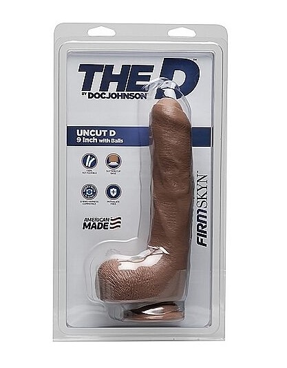 Dildo Realist Uncut FirmSkyn Caramel 23 cm, #2, Erotic24.ro