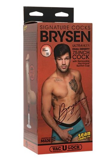  Dildo Realist BrySeanCody Star Brysen Ultraskyn Dual Density Vac-U-Lock 19 cm, #3, Erotic24.ro