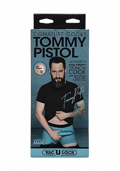 Dildo Realist Tommy Pistol Ultraskyn Dual Density Vac-U-Lock 19.7 cm, #3, Erotic24.ro
