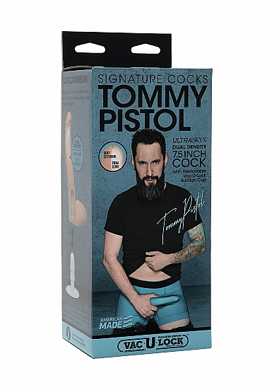 Dildo Realist Tommy Pistol Ultraskyn Dual Density Vac-U-Lock 19.7 cm, #2, Erotic24.ro