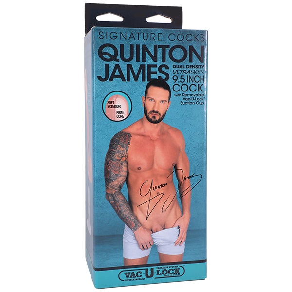 Dildo Realist Quinton James, Ultraskyn, Dual Density, Vac-U-Lock, Natural, 24.1 cm, #5, Erotic24.ro