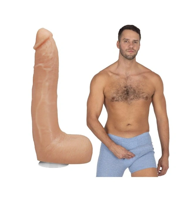 Dildo Realist Dan Damage, Ultraskyn, Dual Density, Vac-U-Lock, Natural, 25 cm, Nr. 1, Erotic24.ro