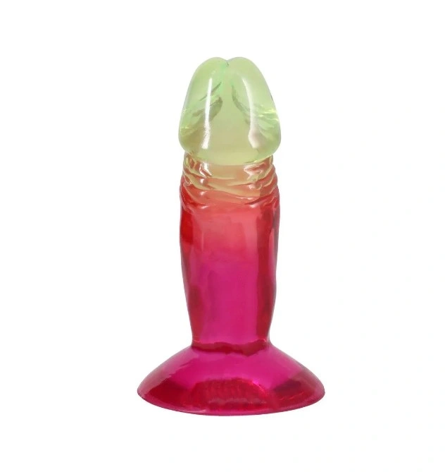 Dildo Realist cu Ventuza, PVC, Rainbow, 12.1 cm, Nr. 3, Erotic24.ro