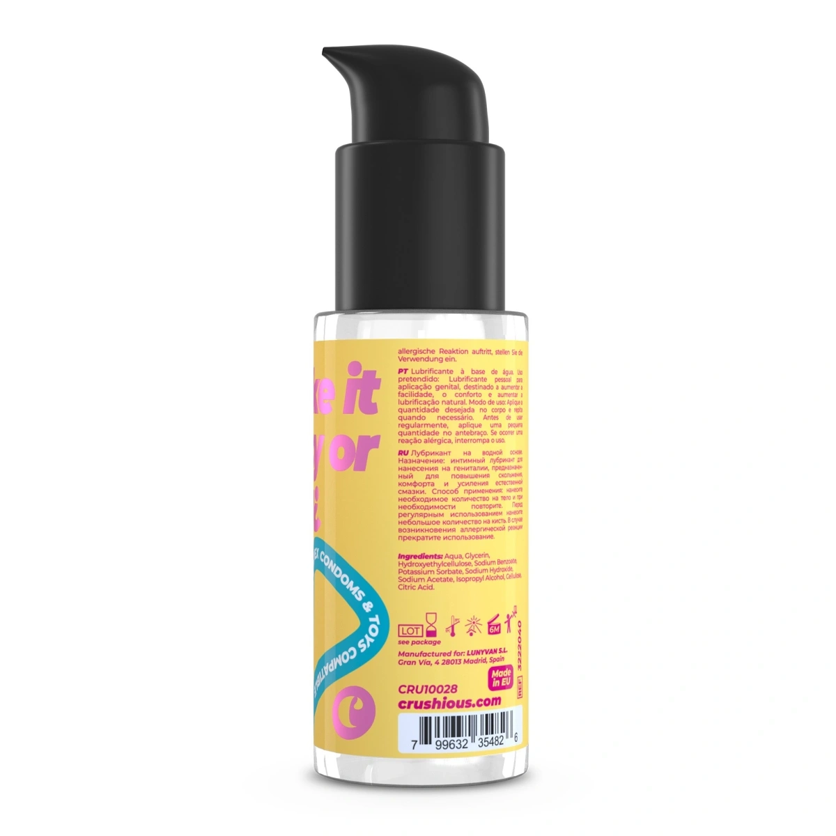 Lubrifiant Crushious pe Baza de Apa, 50 ml, #2, Erotic24.ro