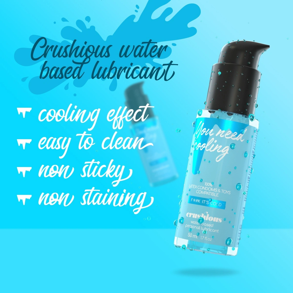 Lubrifiant Crushious Efect Racoritor pe Baza de Apa, 50 ml, #4, Erotic24.ro