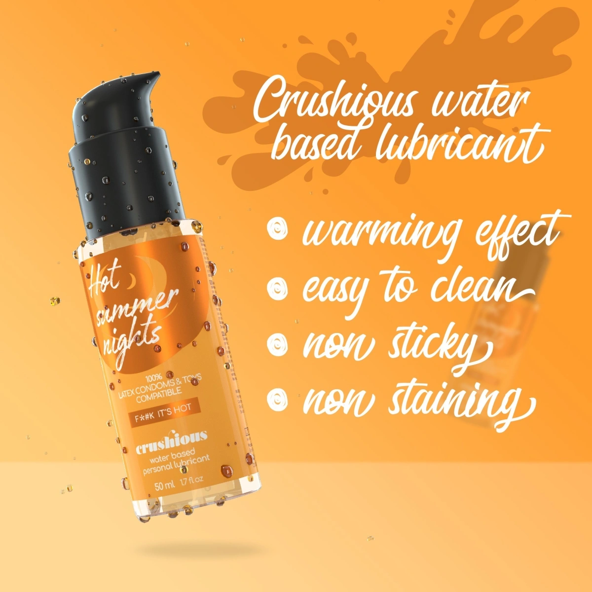 Lubrifiant Crushious Efect de Incalzire pe Baza de Apa, 50 ml, #3, Erotic24.ro
