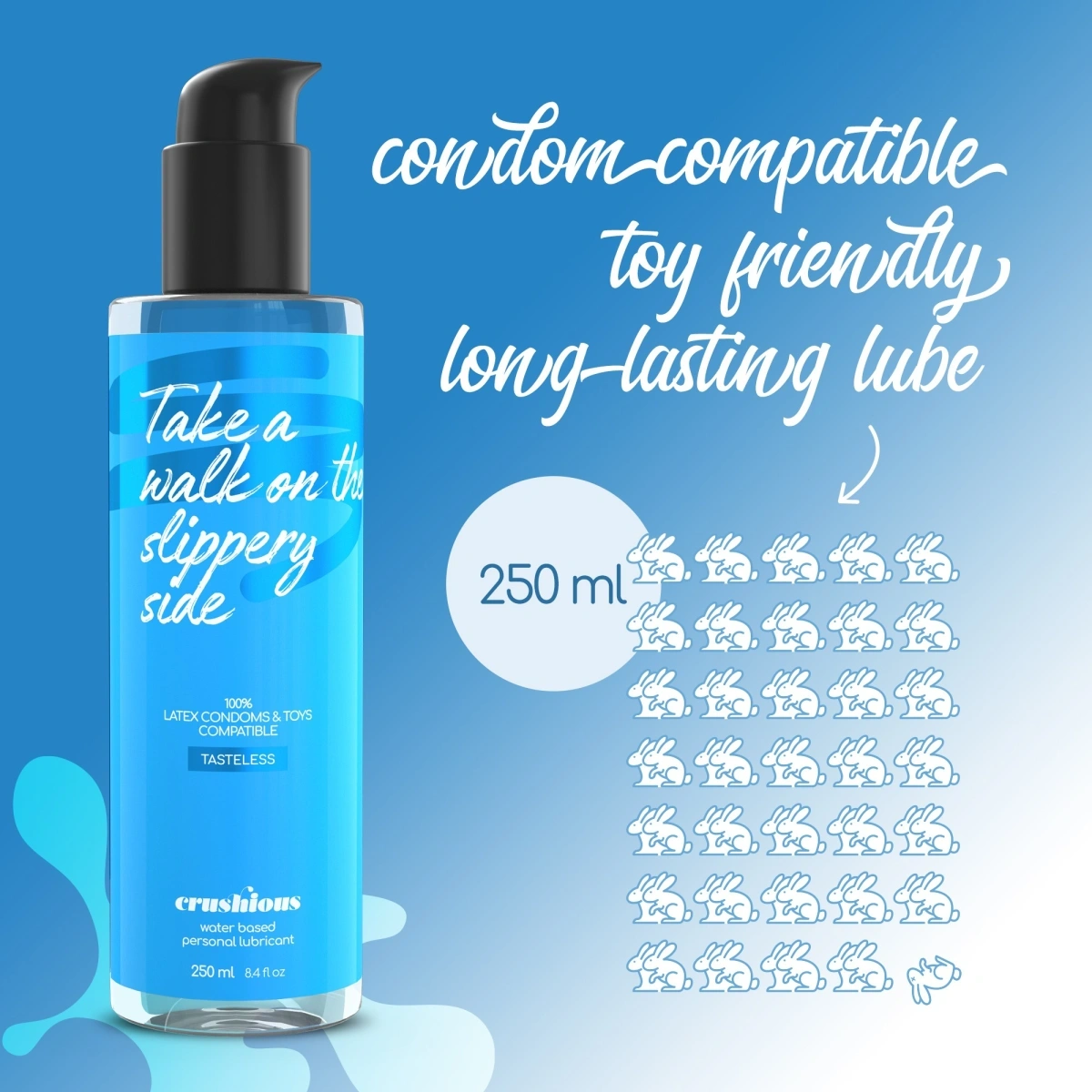 Lubrifiant Crushious pe Baza de Apa, 250 ml, #3, Erotic24.ro