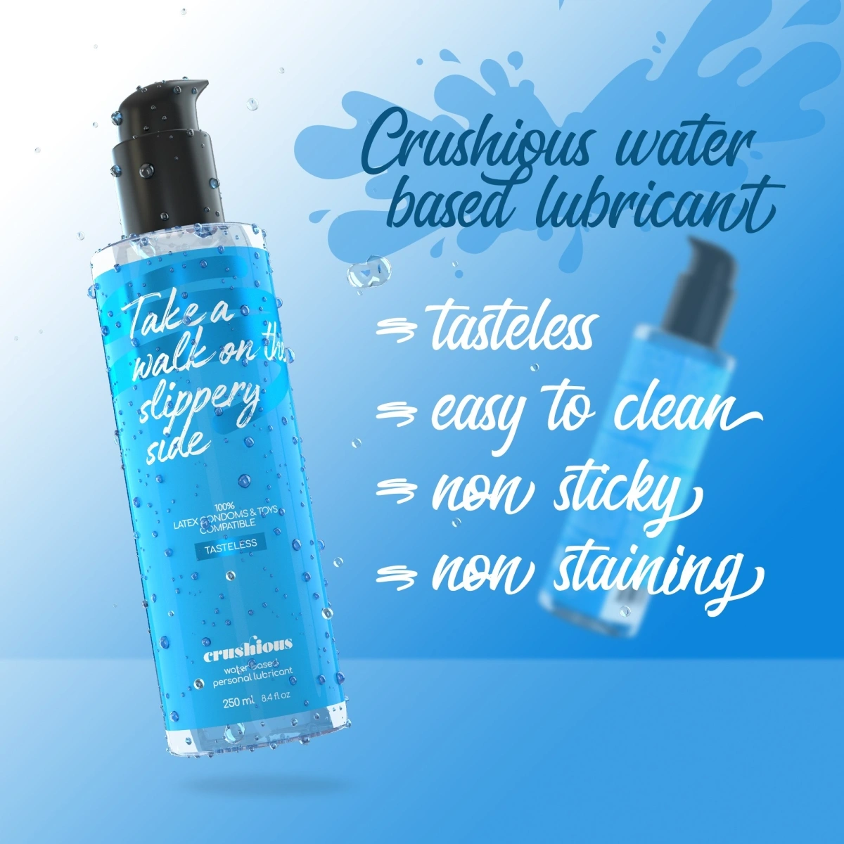 Lubrifiant Crushious pe Baza de Apa, 250 ml, #4, Erotic24.ro