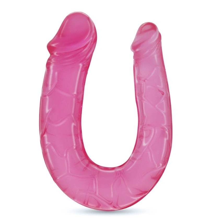 Dildo Dublu Double Trouble Roz 27 cm, #1, Erotic24.ro