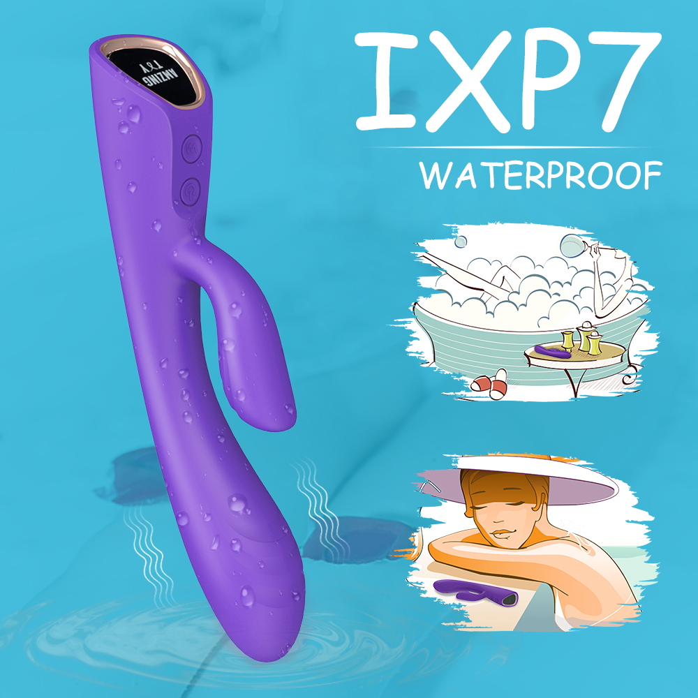 Vibrator Iepuras Ruffy Heating&Vibrations Silicon USB Mov Guilty Toys, Nr. 8, Erotic24.ro