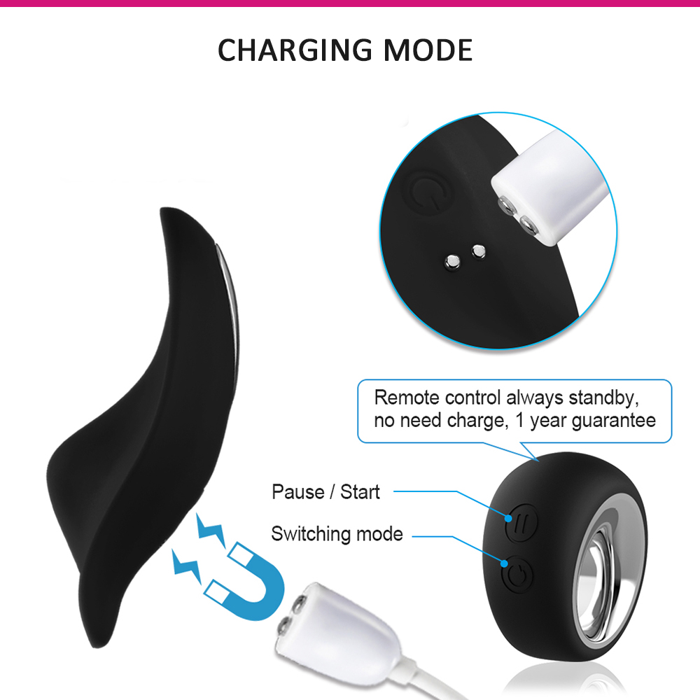 Vibrator Panty Vera Remote Control 12 Moduri Vibratii Silicon USB Negru Mokko Toys, #5, Erotic24.ro