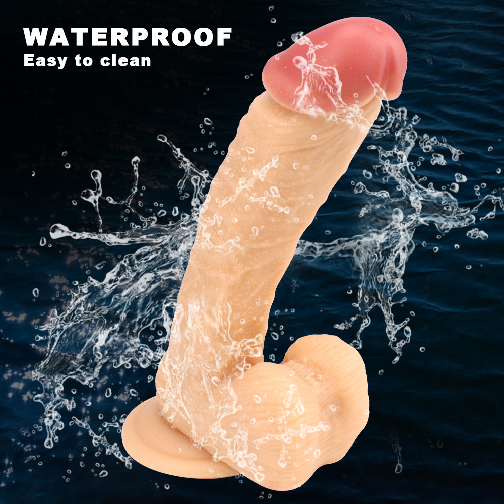 Dildo Realist cu Ventuza Racoon 25.5 cm Natural Mokko Toys, #3, Erotic24.ro