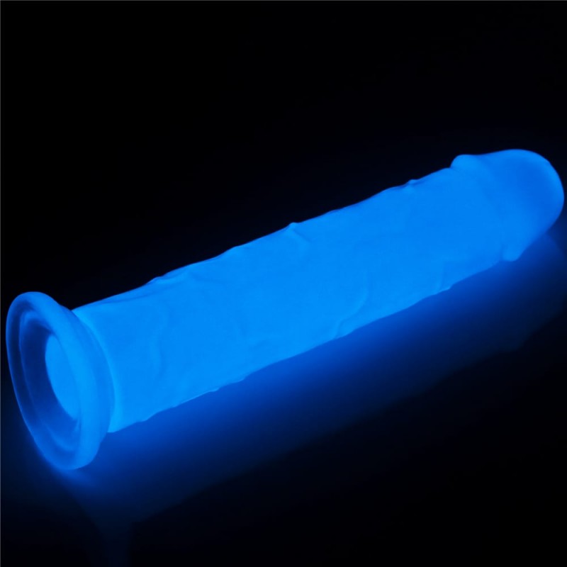 Dildo Realist Lumino Play Glow in the Dark 22 cm, Nr. 9, Erotic24.ro