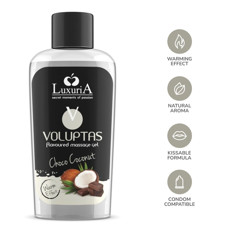 Ulei de Masaj Edible Stimulating Ciocolata si Cocos 100 ml, Nr. 3, Erotic24.ro