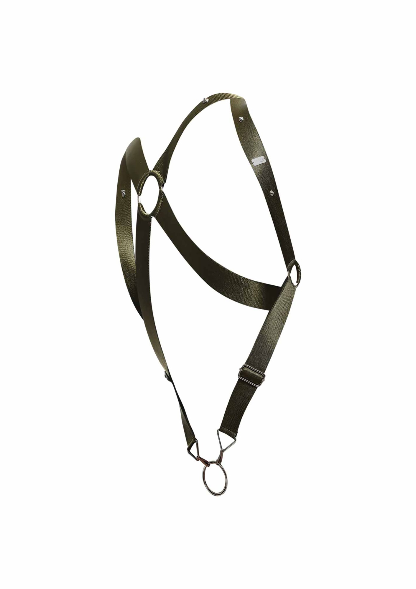 Sistem Harness Verde cu Inel Crossback OS, Nr. 7, Erotic24.ro