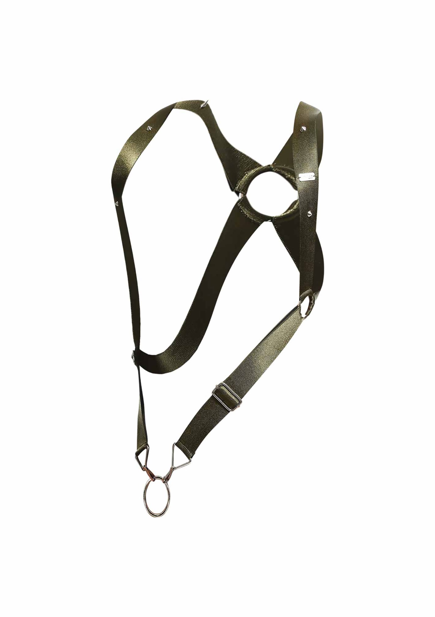 Sistem Harness Verde cu Inel Crossback OS, Nr. 8, Erotic24.ro